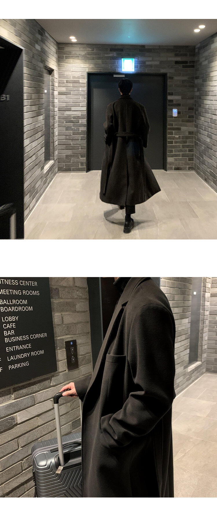 boy Boy Boy Wool Coat For Men, Over-the-Knee, Mid-Leth, Korean Trendy British Style, Winter Thickened Woolen Trench Coat, Extra_voghion.com