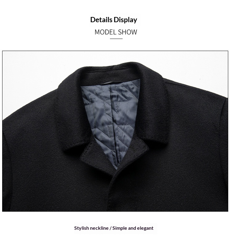 boy Boy Boy Wool And Goose Down Coat With Cashmere Men, Turn-Down Collar, Winter New Mid-Length Business Thickened Woolen Jacket For_voghion.com