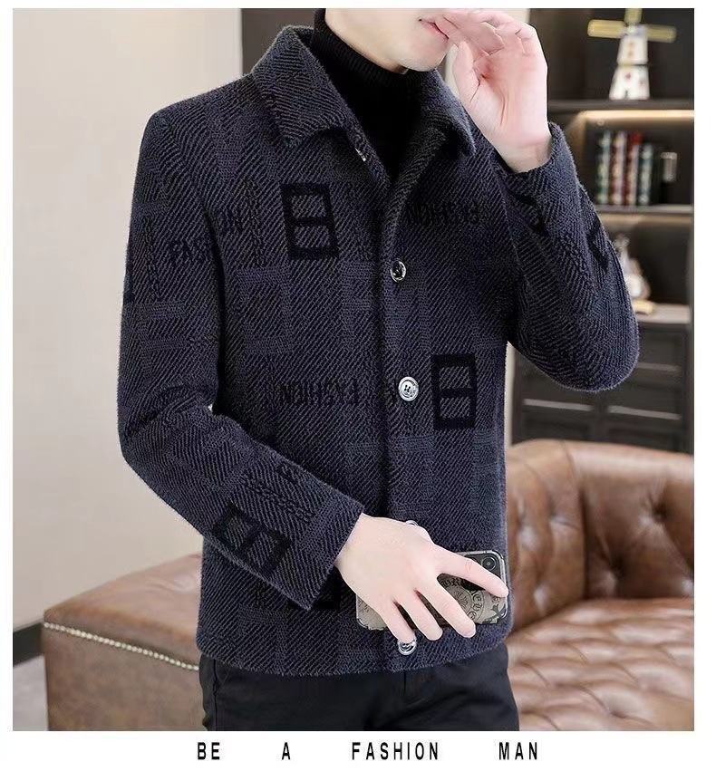 boy Boy Boy 2023 Men's Autumn Winter New Short Woolen Coat Korean Style Warm Thickened Casual Jacket_voghion.com