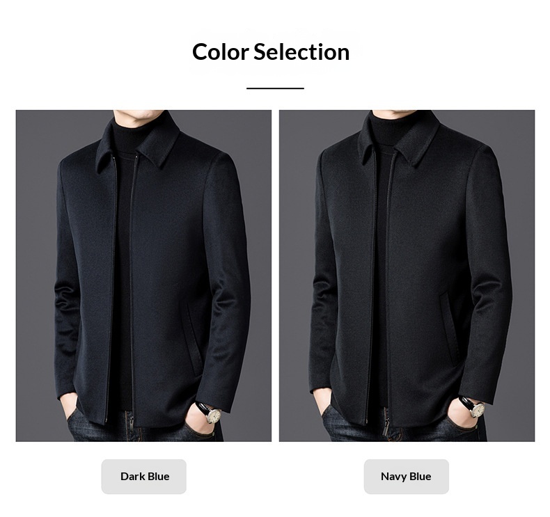 boy Boy Boy Authentic Pure Wool Coat Men, Autumn And Winter Warm Goose Down For Middle-aged Dads, Non-iron Men's Woolen Jacket_voghion.com