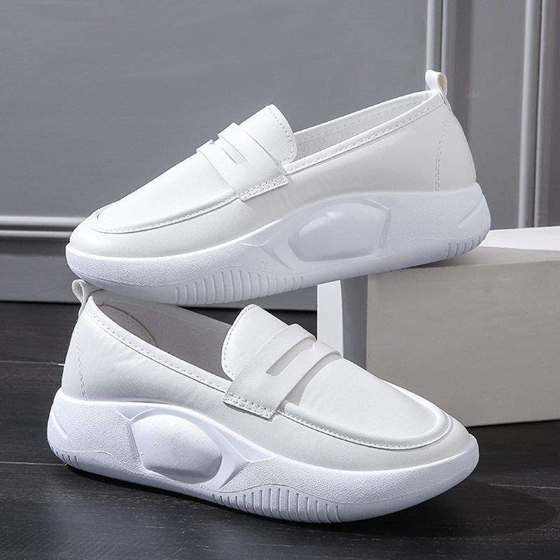 ShoeGlobe Neue Pflegeschuhe für Damen, weich, atmungsaktiv, bequem, weiß, geruchshemmend, dicke Sohle, rutschfest_voghion.com