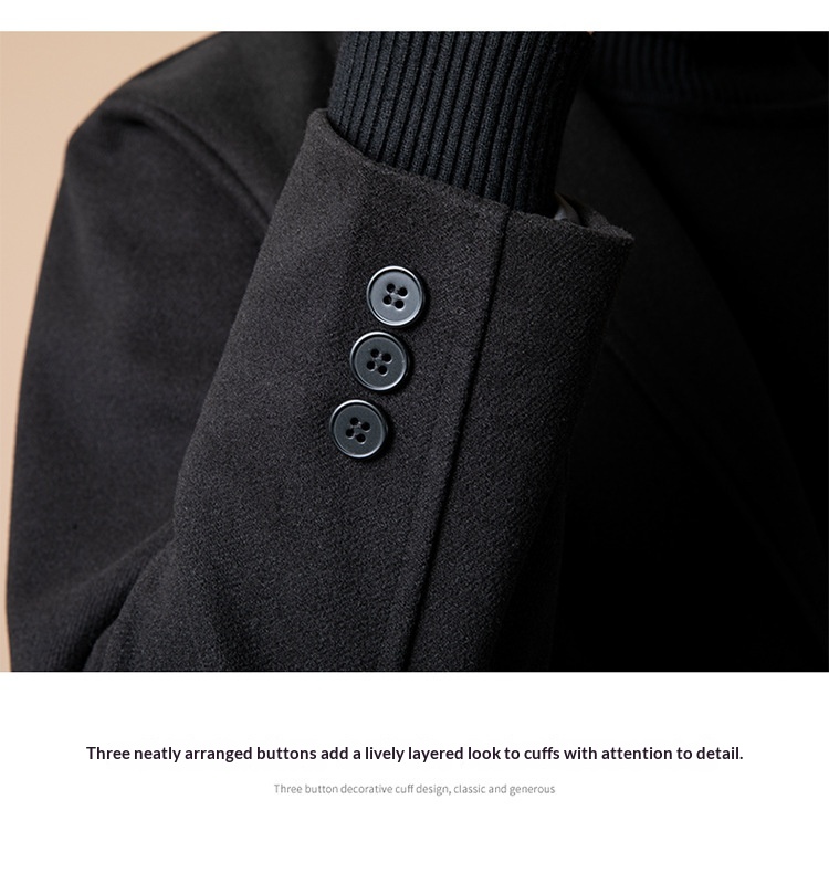 boy Boy Boy Thickened Overcoat Men's Winter Style Mid-Length Korean Version Double-Breasted Woolen Trench Coat_voghion.com