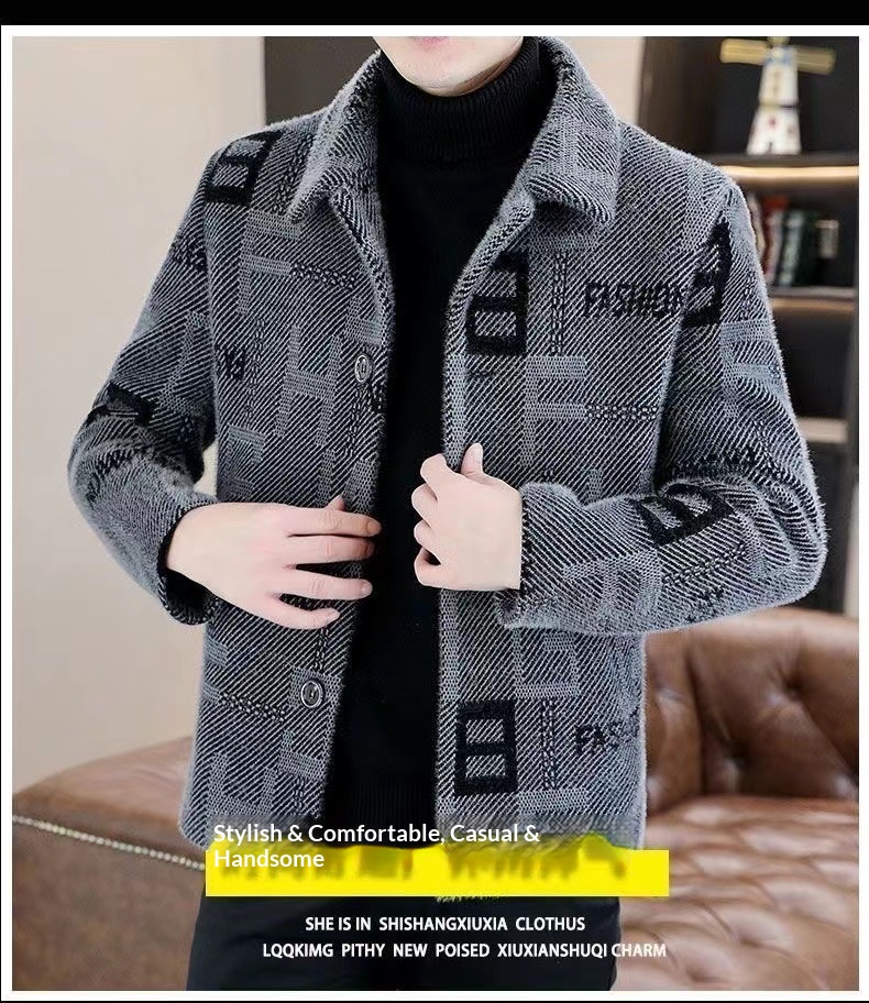 boy Boy Boy 2023 Men's Autumn Winter New Short Woolen Coat Korean Style Warm Thickened Casual Jacket_voghion.com