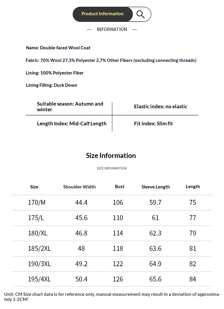 boy Boy Boy 2025 Autumn Winter Double-Sided Wool Men's Jacket New High-End Casual Short Coat Double-Breasted Down Liner_voghion.com