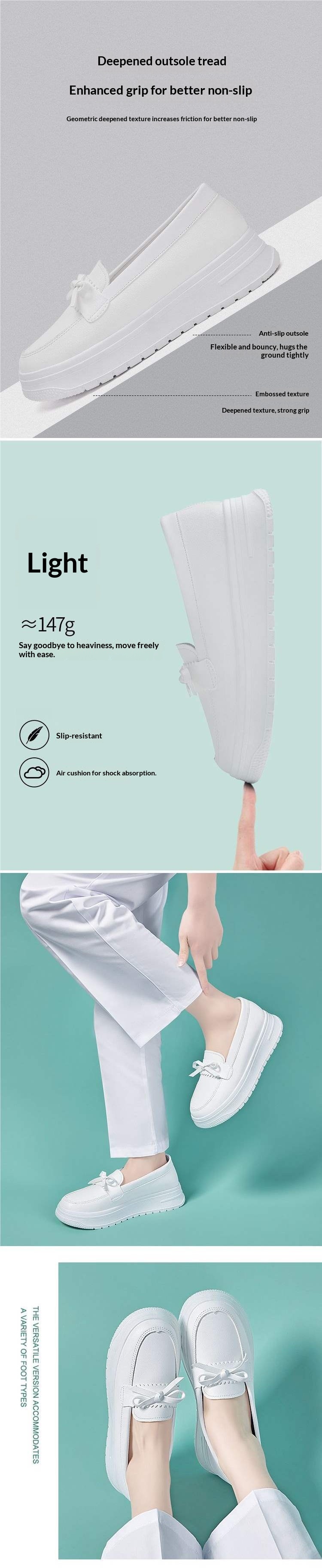 ShoeGlobe Umstandsschuhe für Frühling und Herbst: Weich, atmungsaktiv, bequem, geruchshemmend, rutschfest, dicke Sohle, zum Hineinschlüpfen, für den Krankenhausaufenthalt geeignet_voghion.com