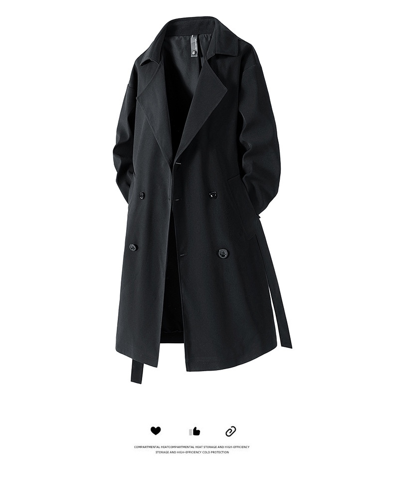 Women's Clothing Women's Clothing Women's Clothing Women's Clothing Spring And Autumn Khaki Trench Coat For Men, Mid-Len_voghion.com