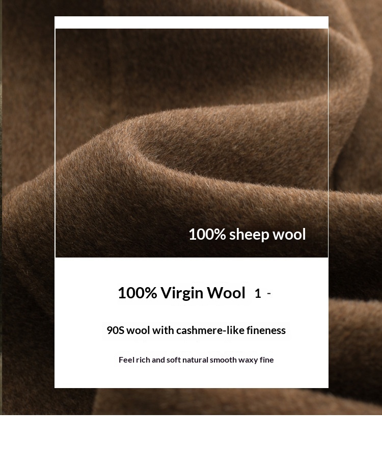 boy Boy Boy Autumn Winter Double-Sided Sheep Wool Men Long Over-the-Knee Double-Breasted Loose Korean Style Woolen Trench Coat_voghion.com