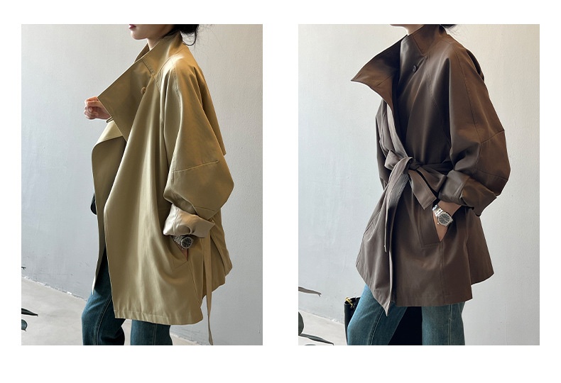 Women's Clothing Women's Clothing Women's Clothing Women's Clothing Yanshuang French Retro Style Mid-Length Trench Coat_voghion.com