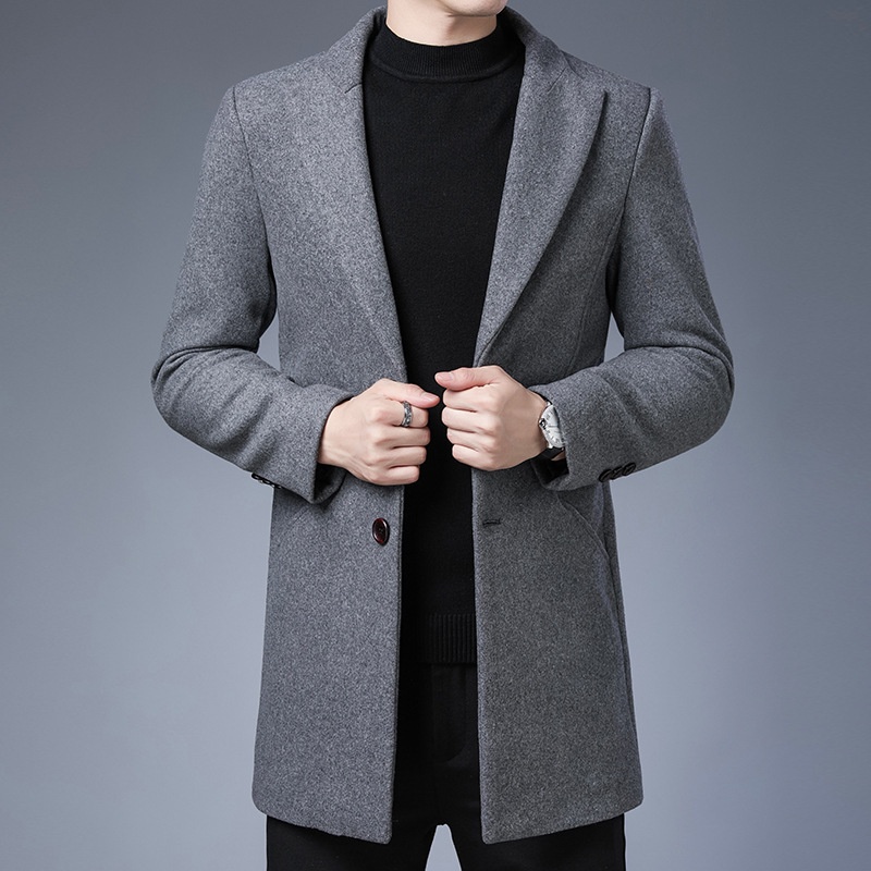 boy Boy Boy Cross-Border Winter New Mid-Length Thickened Wool Cashmere Trench Coat For Young And Middle-Aged Men 3S_voghion.com