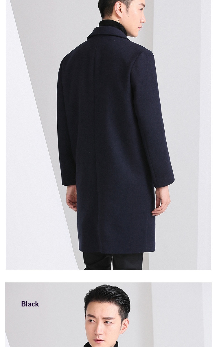 boy Boy Boy Autumn Winter New Men's Slim Fit Youth Korean Style Mid-Length Wool Coat For Men_voghion.com
