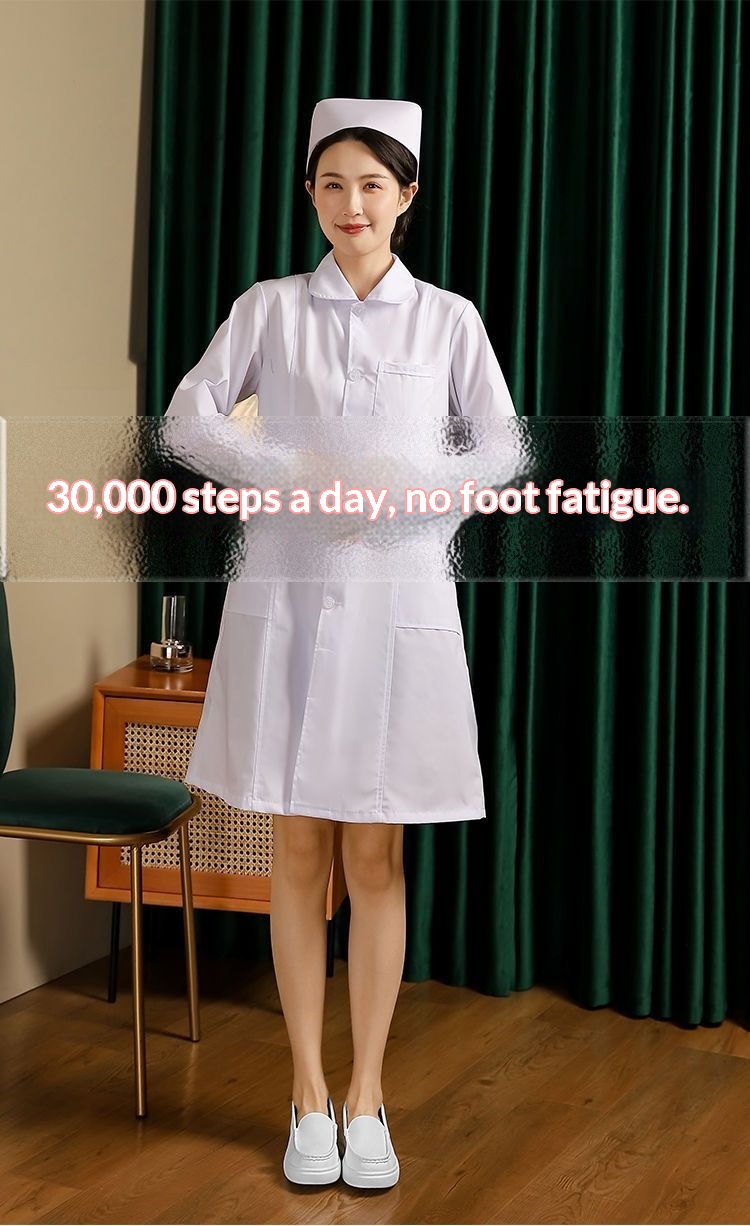 ShoeGlobe Scarpe da infermiera da donna, suola morbida, traspiranti, leggere, per allenamento, primavera, autunno, bianche, comode, piatte, da lavoro e da ufficio medico_voghion.com