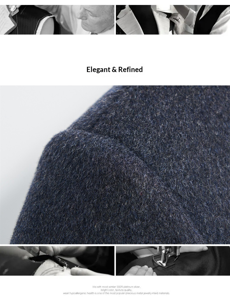 boy Boy Boy Double-Sided Wool For Men, Autumn And Winter Woolen Coat With Detachable Down Liner, Dad's Outfit, Middle-Aged Casual_voghion.com