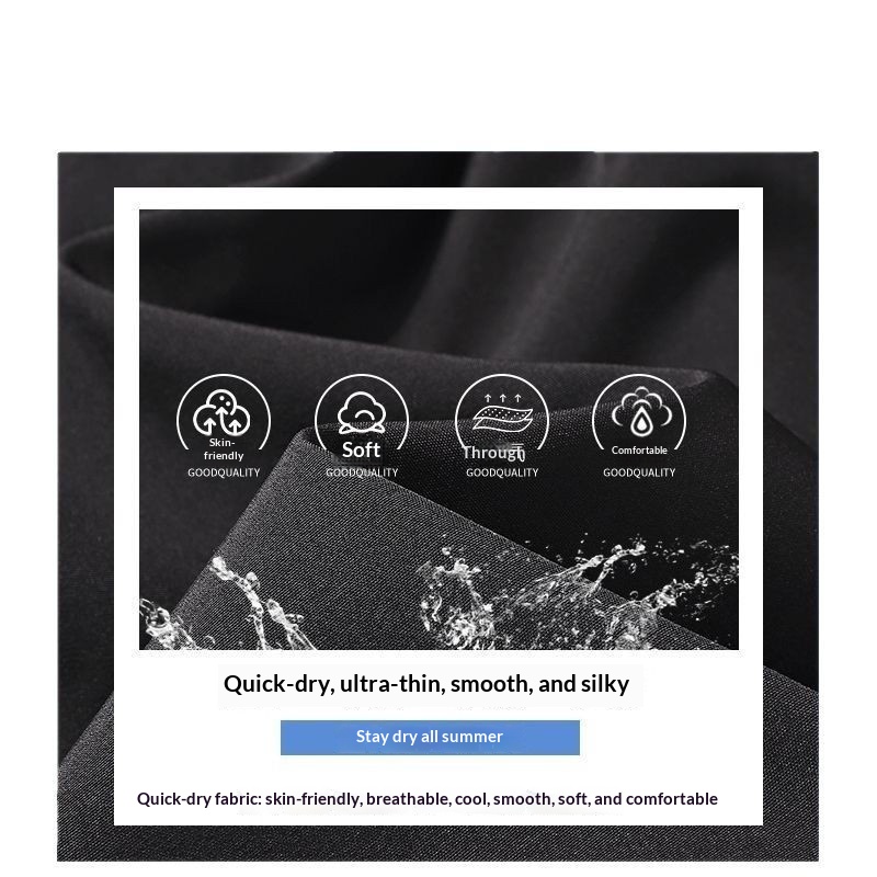 BOY BOY Silk Summer Thin Loose Wide Leg Sports Men Draped Dress Pants Straight Casual Trousers Ice Feel_voghion.com