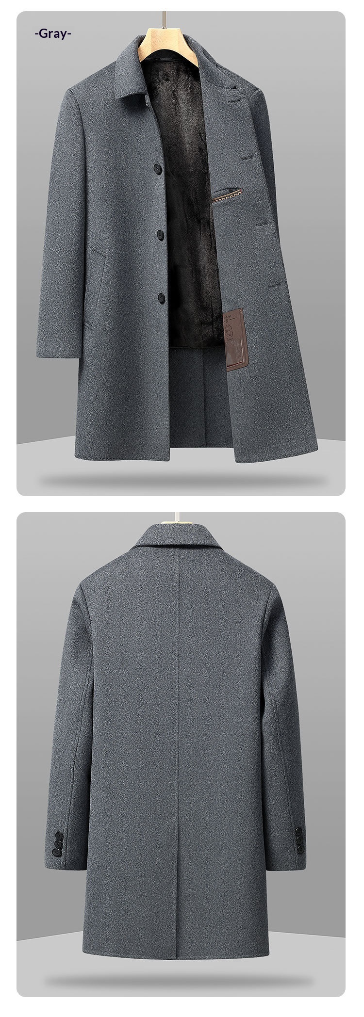 boy Boy Boy Plus Size Coat Men, Mid-Length, Winter Thickened Wool Double-Sided Woolen Coat, Oversized For Big And Tall Men_voghion.com
