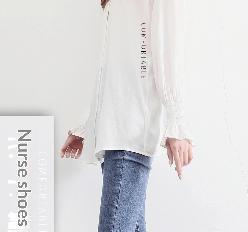 ShoeGlobe Nurse Shoes For Women, Wedge Soft Sole Non-Slip White Hospital Work Single Dance Black Cloth Shoes, Shallow Mouth_voghion.com