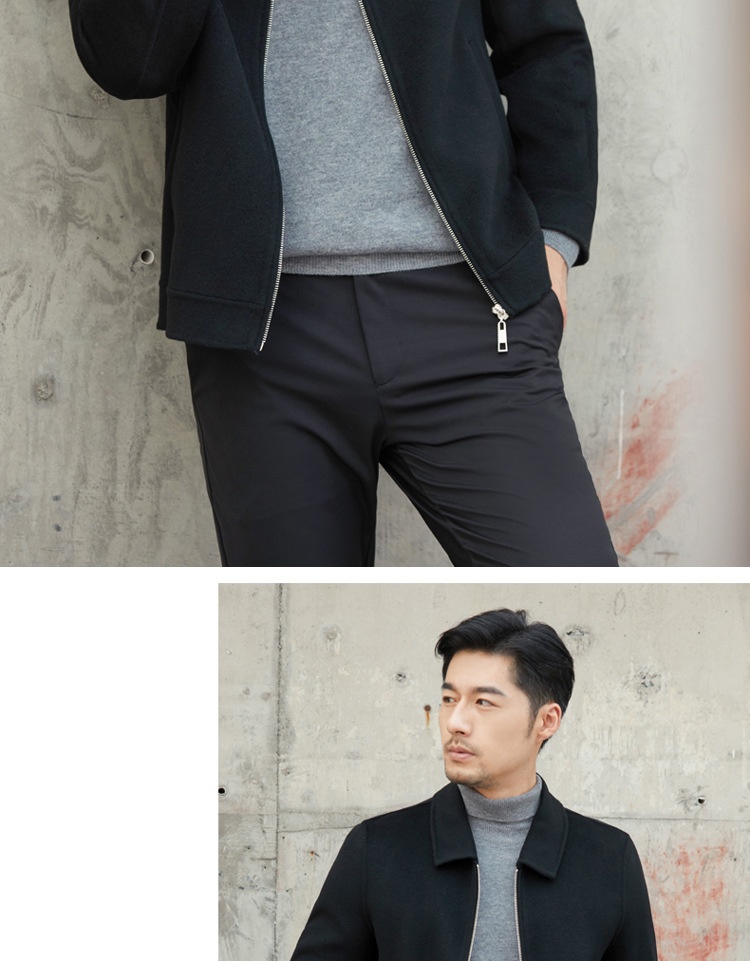 boy Boy Boy 2021 New Winter Coat Men's Turn-Down Collar Short Middle-Aged Double-Sided Wool Jacket_voghion.com