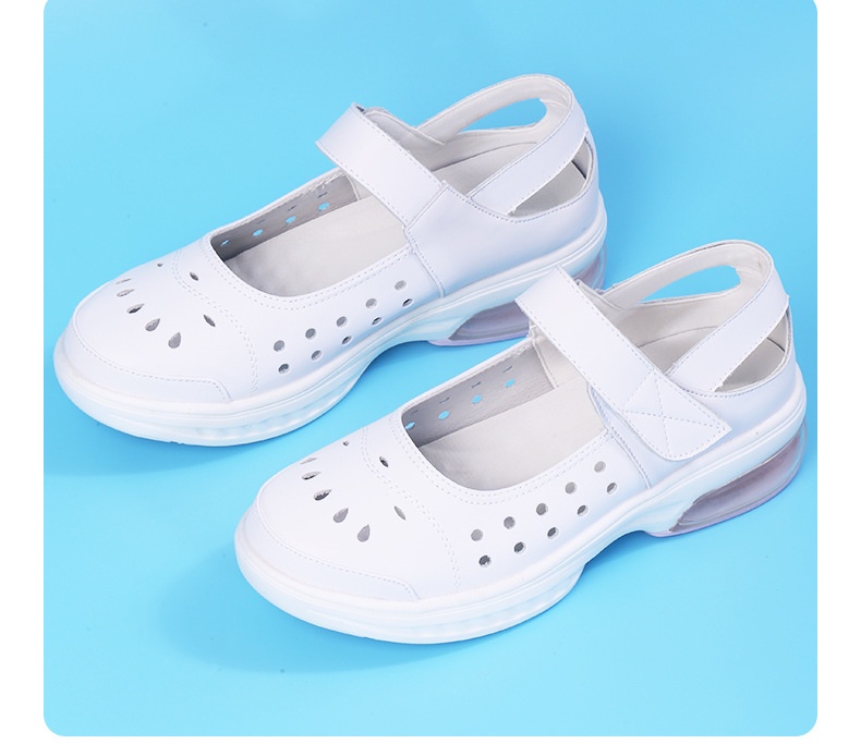 ShoeGlobe Cushion Nurse Shoes für Damen, weiche Sohle, atmungsaktiv, bequem, rutschfest, geruchshemmend, flach, mit Höhenvergrößerung_voghion.com