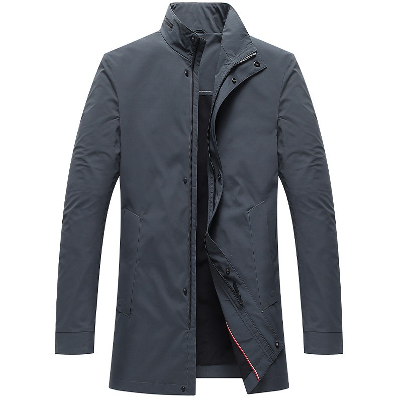 2021 Autumn New Coat Middle-aged Men's Mid-length Sleeve_voghion.com
