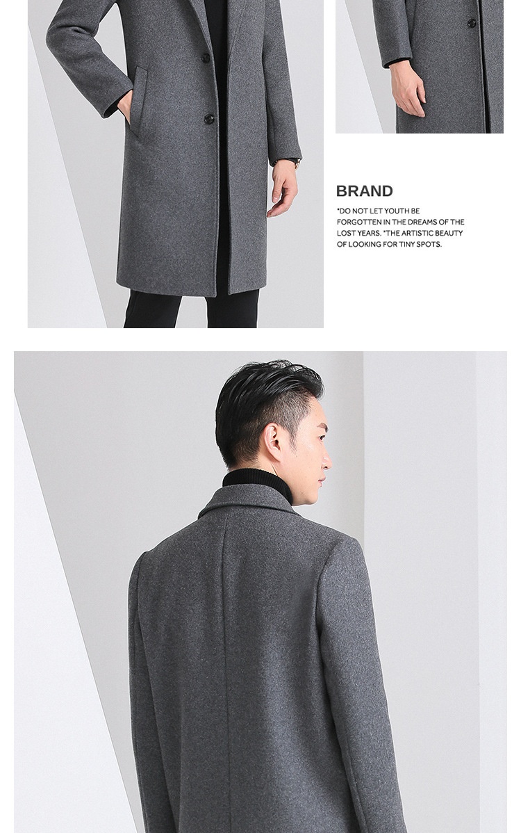 boy Boy Boy Autumn Winter New Men's Slim Fit Youth Korean Style Mid-Length Wool Coat For Men_voghion.com