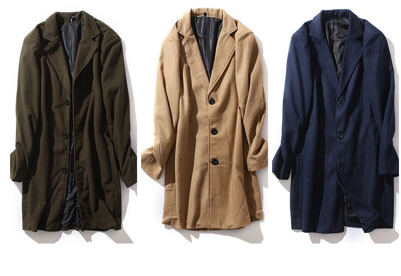 boy Boy Boy 2025 Cross-Border New Men's British Style Mid-Length Wool Autumn Winter Material Jacket Woolen Trench Coat_voghion.com