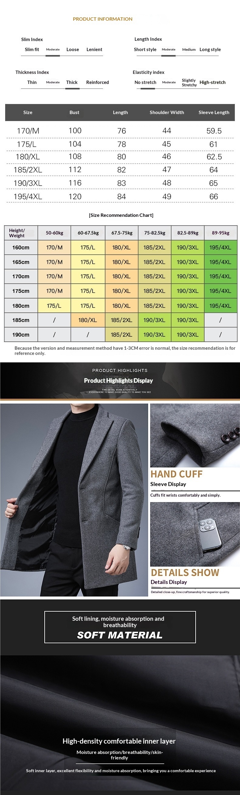 boy Boy Boy Cross-Border Winter New Mid-Length Thickened Wool Cashmere Trench Coat For Young And Middle-Aged Men 3S_voghion.com