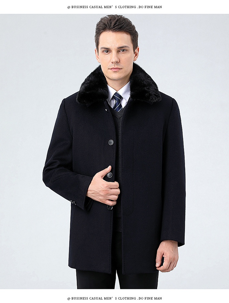 boy Boy Boy Winter Down Liner Cashmere Mid-Length Middle-aged Men Dad Wear Warm Fur Collar Woolen Coat_voghion.com