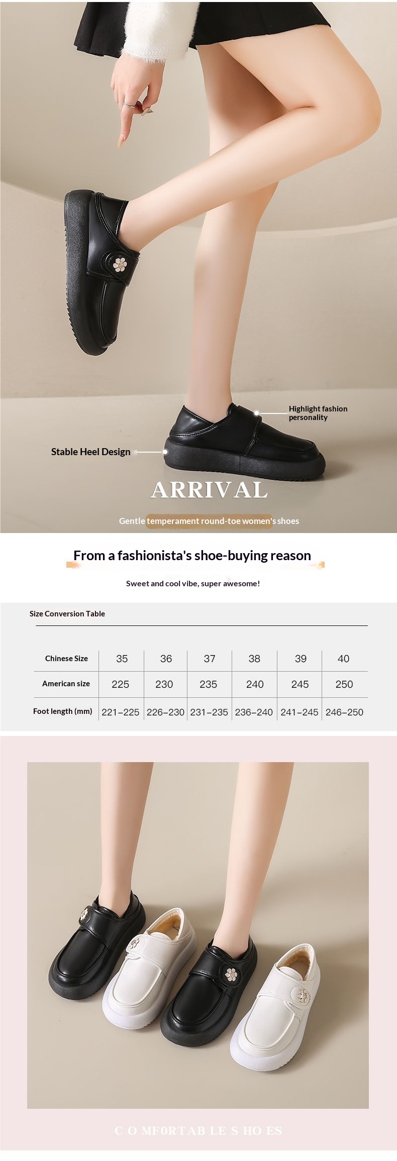 ShoeGlobe Nurse Damenschuhe, Herbst, weich, bequem, langlebig, vielseitig, dicke Sohle, Klettverschluss, leichte Arbeitsschuhe, weiß_voghion.com