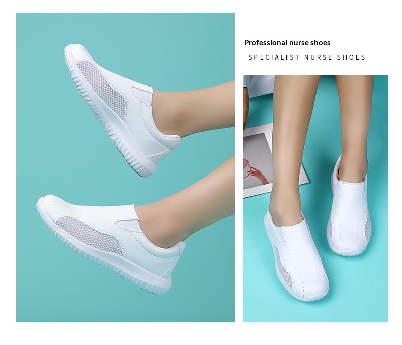 ShoeGlobe Nurse für Damen und Herren, weiche Sohle, bequem, rutschfest, flach, für Frühling, Herbst und Sommer, große Größen, leicht, medizinisch_voghion.com