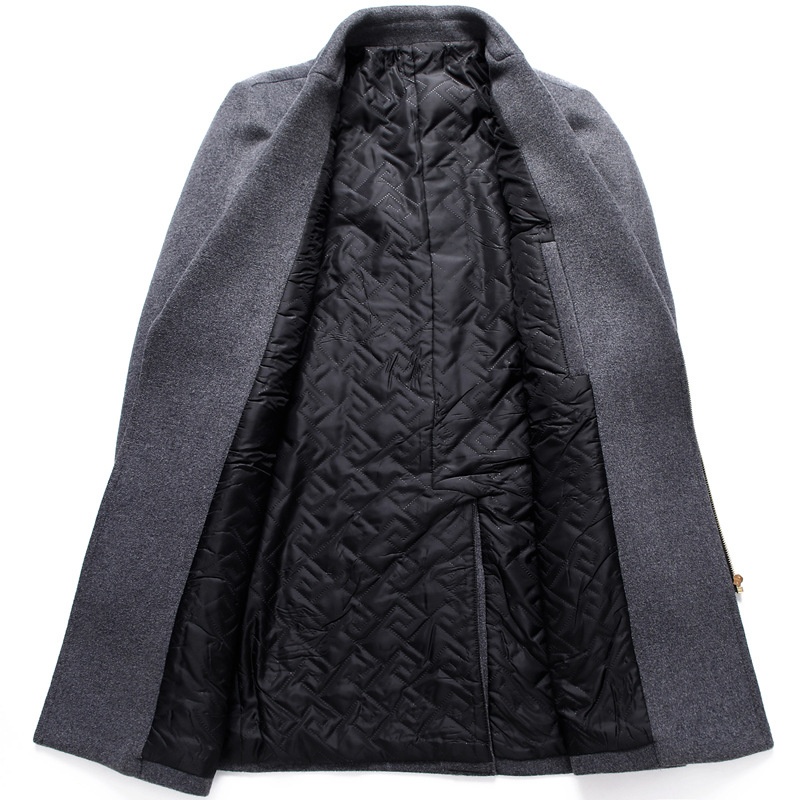 boy Boy Boy 2024 New Autumn Winter Wool Coat Mid-Length Thickened Zipper Fashion Jacket Men's Cross-Border Exclusive_voghion.com