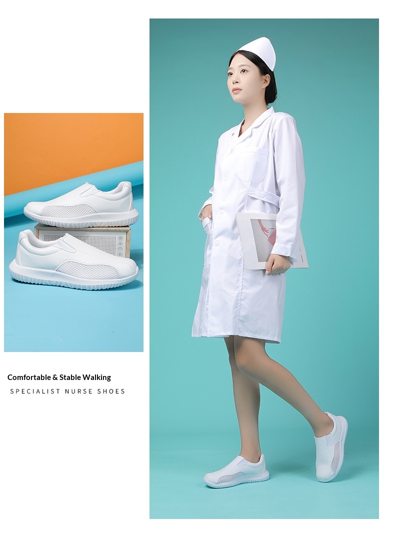 ShoeGlobe Nurse für Damen und Herren, weiche Sohle, bequem, rutschfest, flach, für Frühling, Herbst und Sommer, große Größen, leicht, medizinisch_voghion.com