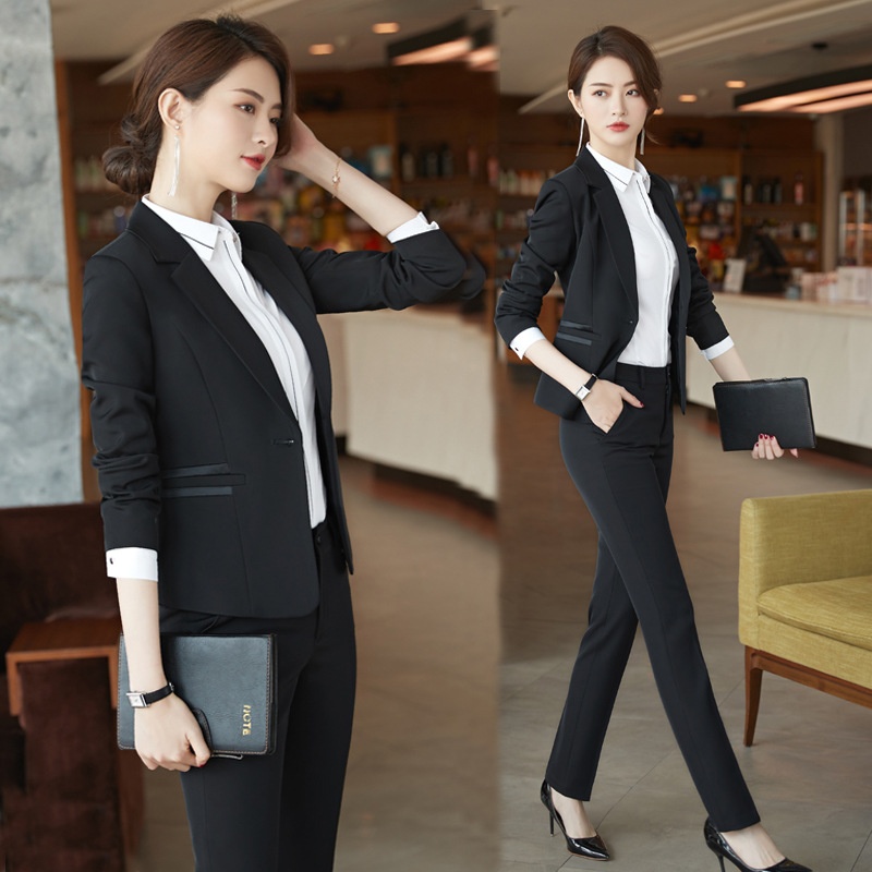 ChicShe Suit Set For Spring, Autumn, Winter Seasons, Elegant Goddess Professional Wear, Plus Size Small Blazer, Formal Workwear,_voghion.com