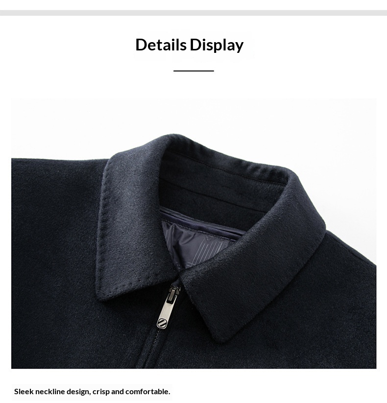 boy Boy Boy Authentic Pure Wool Coat Men, Autumn And Winter Warm Goose Down For Middle-aged Dads, Non-iron Men's Woolen Jacket_voghion.com