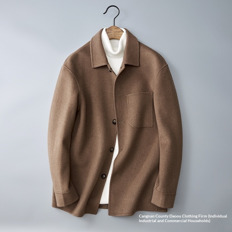 boy Boy Boy Men's Wool European Station 2024 Autumn Winter New Double-Sided Woolen Coat Casual Trendy Brand Jacket For Men_voghion.com