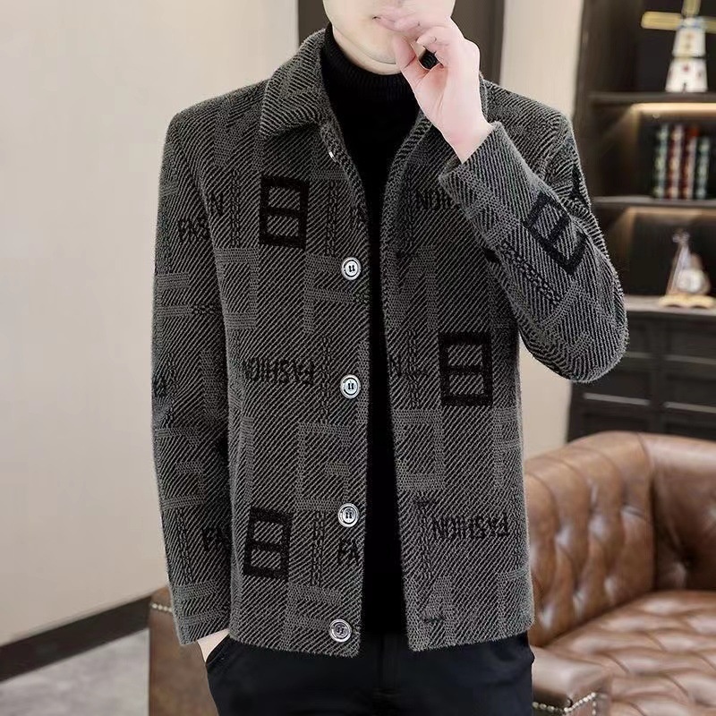 boy Boy Boy 2023 Men's Autumn Winter New Short Woolen Coat Korean Style Warm Thickened Casual Jacket_voghion.com