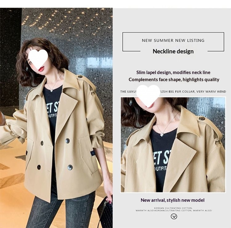 Women's Fashion Women's Fashion Women's Fashion Women's Short Elegant Trench Coat For Women, Autumn New Korean Style Sui_voghion.com