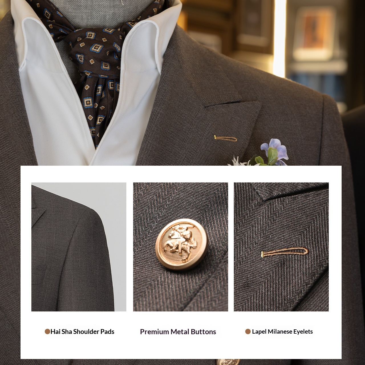 BOY BOY Double-Breasted Men's Performance Host Groom Wedding Tailored Suit Vest Three-Piece Set_voghion.com