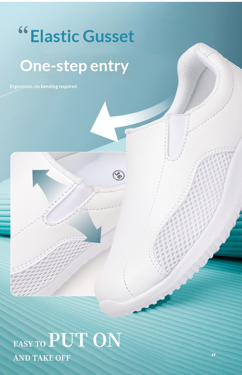 ShoeGlobe Nurse für Damen und Herren, weiche Sohle, bequem, rutschfest, flach, für Frühling, Herbst und Sommer, große Größen, leicht, medizinisch_voghion.com