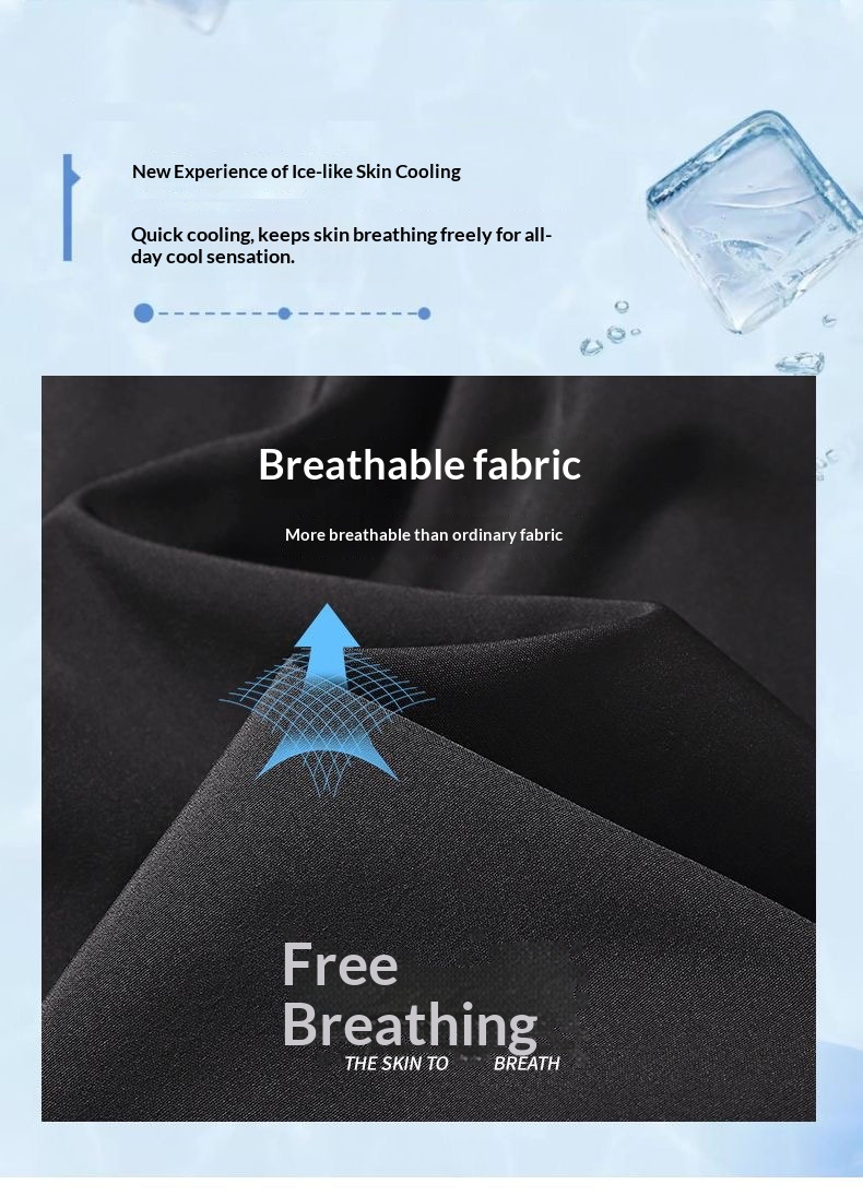 BOY BOY Silk Summer Thin Loose Wide Leg Sports Men Draped Dress Pants Straight Casual Trousers Ice Feel_voghion.com