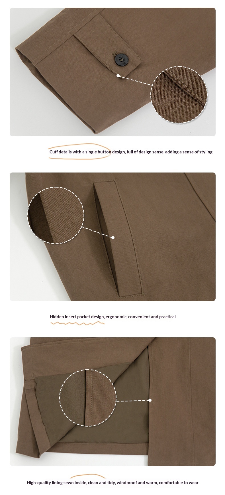 2025 Spring Japanese Style Long Trench Coat For Petite Women With Raglan_voghion.com