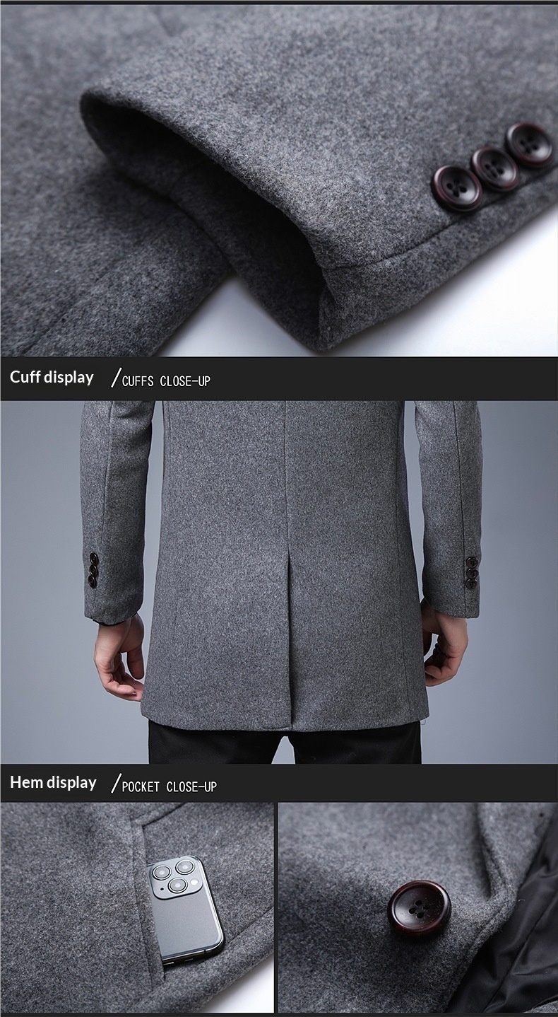 boy Boy Boy Cross-Border Winter New Mid-Length Thickened Wool Cashmere Trench Coat For Young And Middle-Aged Men 3S_voghion.com