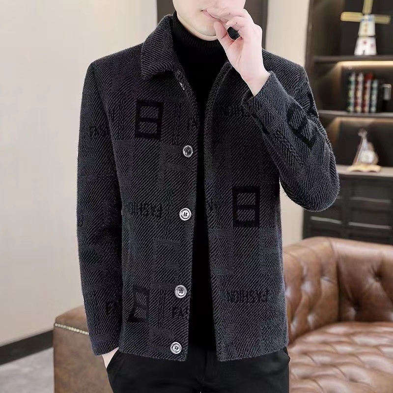 boy Boy Boy 2023 Men's Autumn Winter New Short Woolen Coat Korean Style Warm Thickened Casual Jacket_voghion.com