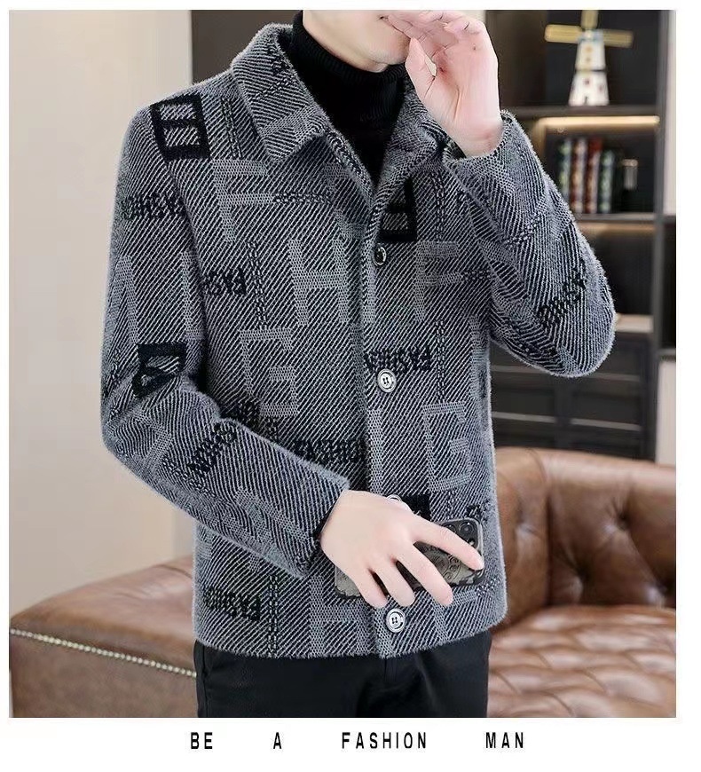 boy Boy Boy 2023 Men's Autumn Winter New Short Woolen Coat Korean Style Warm Thickened Casual Jacket_voghion.com