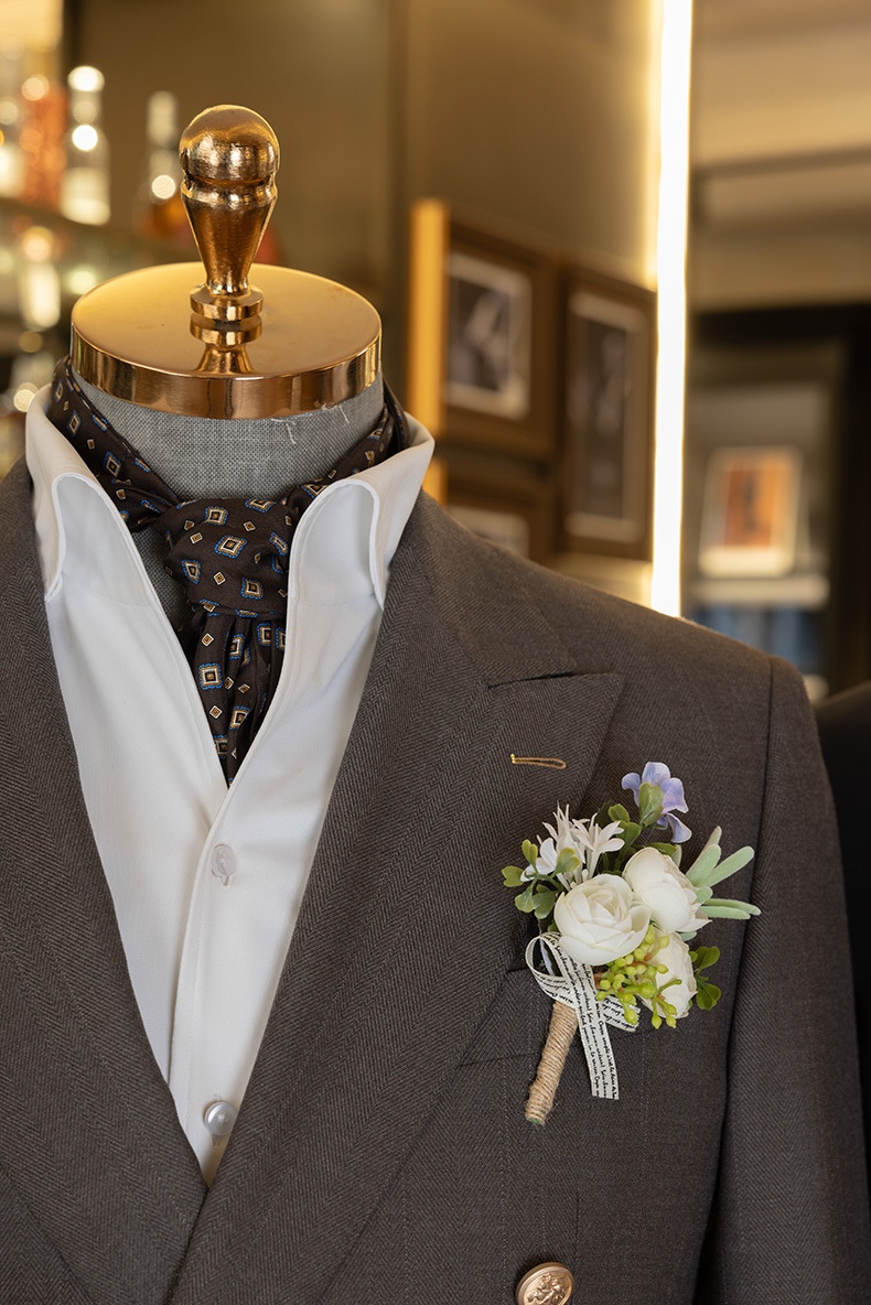 BOY BOY Double-Breasted Men's Performance Host Groom Wedding Tailored Suit Vest Three-Piece Set_voghion.com