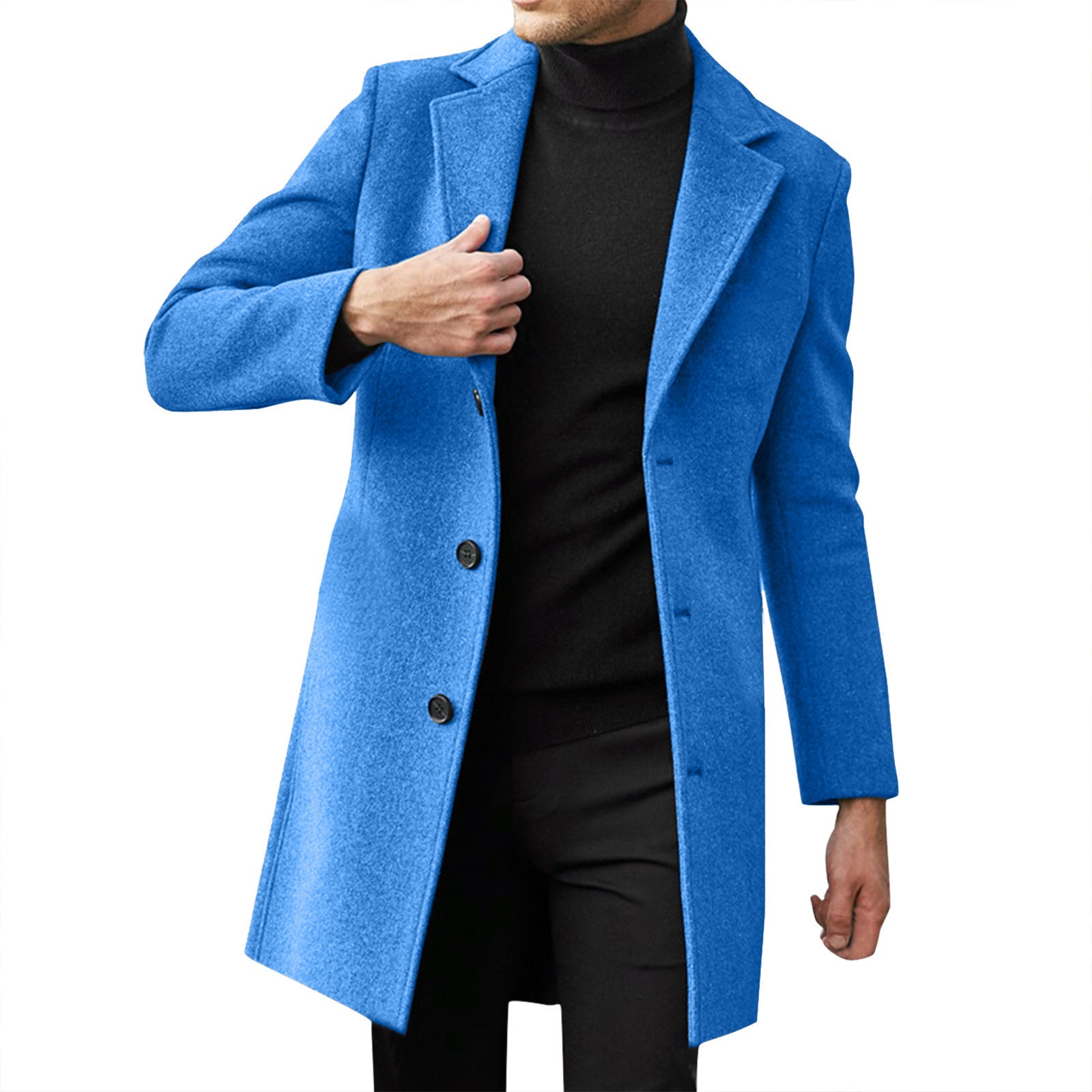 boy Boy Boy 2025 Cross-Border New Men's British Style Mid-Length Wool Autumn Winter Material Jacket Woolen Trench Coat_voghion.com