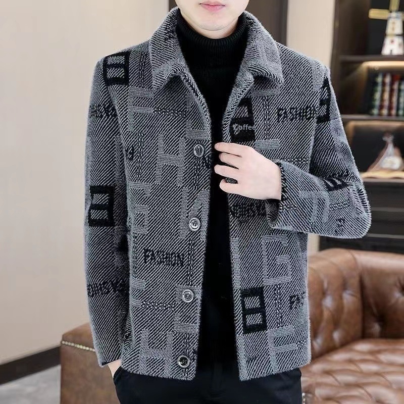 boy Boy Boy 2023 Men's Autumn Winter New Short Woolen Coat Korean Style Warm Thickened Casual Jacket_voghion.com