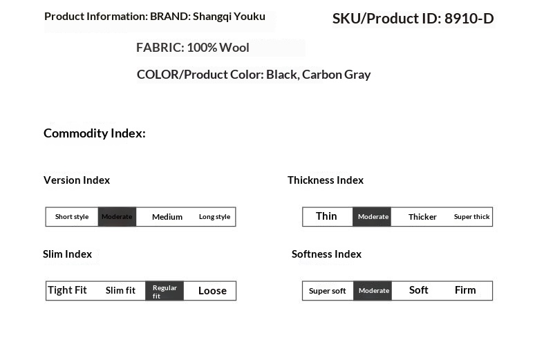 Costume homme en pure laine double face, manteau épais tendance et décontracté, idéal pour l'automne et l'hiver._voghion.com