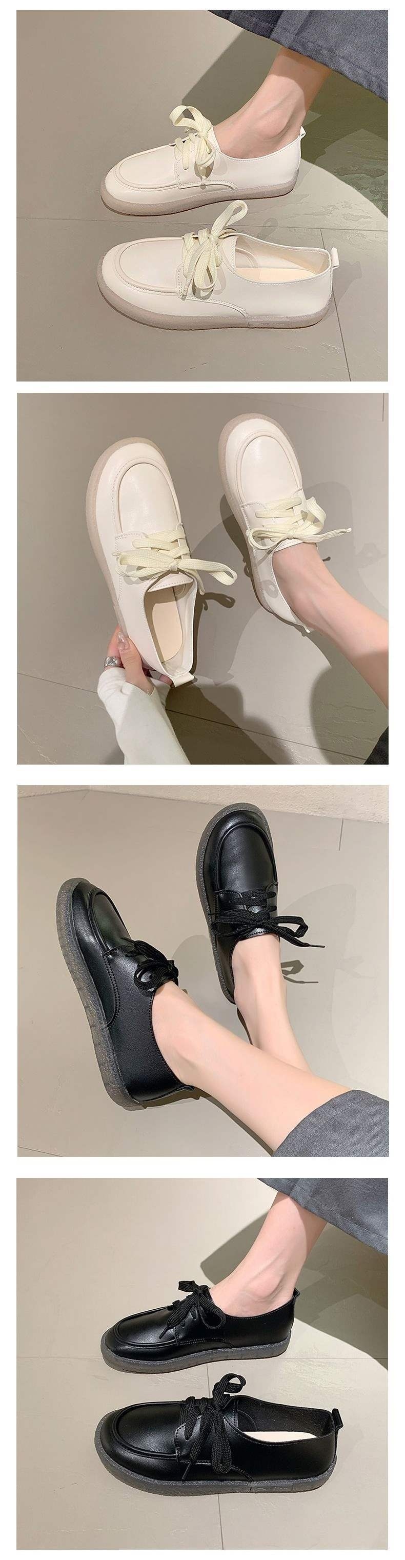 ShoeGlobe Damen-Sandalen mit weicher Sohle aus Leder, Modell Frühjahr/Herbst 2025, flach, rutschfest, weiß, bequem, ideal für Arbeit und Pflege._voghion.com