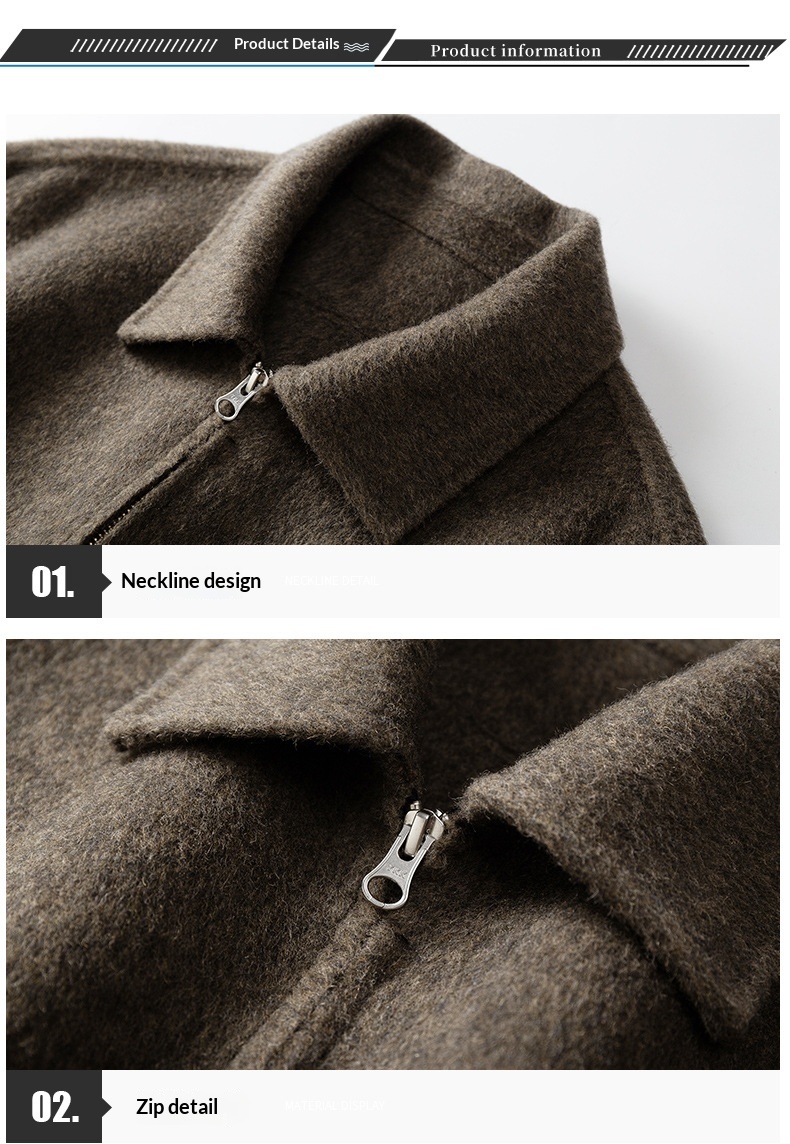 boy Boy Boy Men Autumn Winter New Korean Style Trendy Short High-End Wool Men's Jacket Top Coat_voghion.com