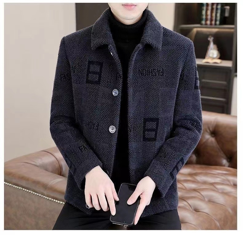boy Boy Boy 2023 Men's Autumn Winter New Short Woolen Coat Korean Style Warm Thickened Casual Jacket_voghion.com