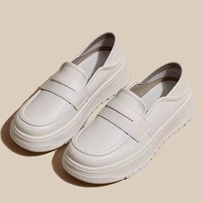 ShoeGlobe Yuechen Nurse For Women, Soft Sole, Breathable, Odor-Resistant, Non-Slip, Slip-On Flat Shoes, Medical White Shoes_voghion.com